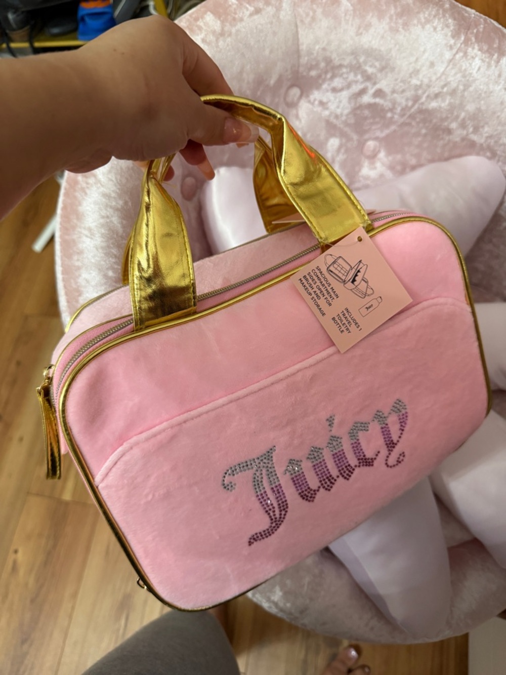 Juicy couture cosmetics bag
